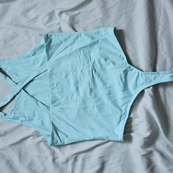 Blue Rain x Francesca's Aqua Bodysuit, Size XL - Picture 6 of 6